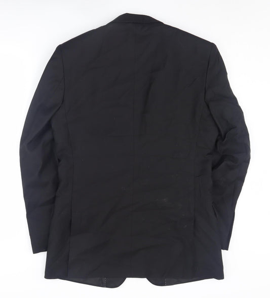 Mens UK Size 36 Burton Regular Black Suit Tuxedo