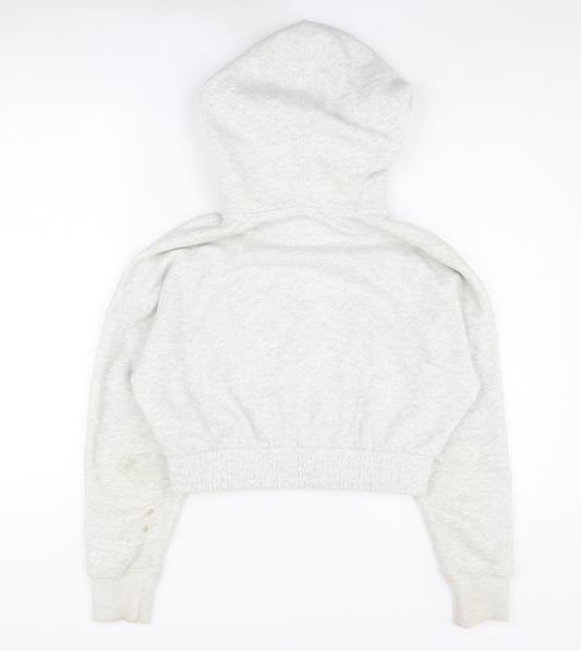 Abercrombie & Fitch Women's Ivory Full Zip Hoodie XS