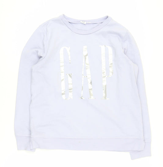 Gap Blue Women’s Small Crew Neck Logo Sweatshirt