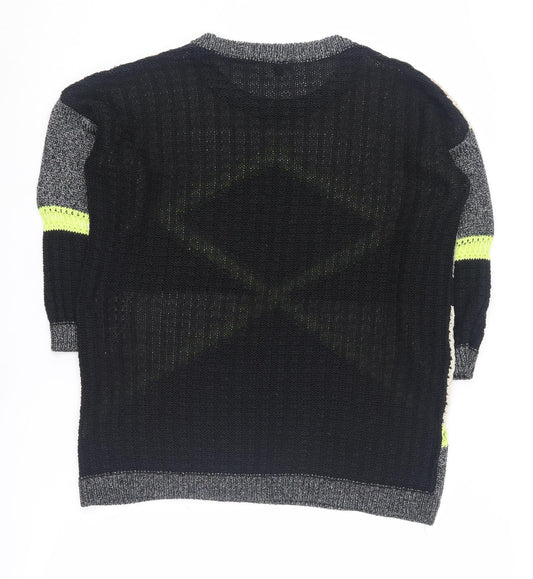 Womens UK Size 10 River Island Multicoloured Pullover Jumper