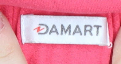 Damart Women's Pink Size 10 Skirt with Button Accents