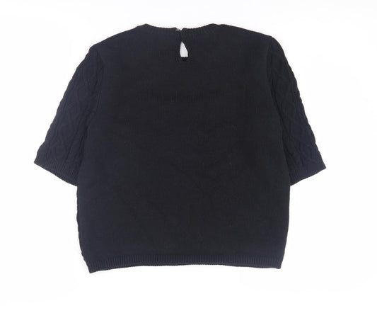 Womens UK Size M Marks and Spencer Black Jumper