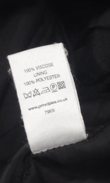 Principles Black Women's Skirt, Size 12, Viscose, Lined