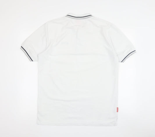 Slazenger Men's White Polo Shirt, Medium, Casual Style