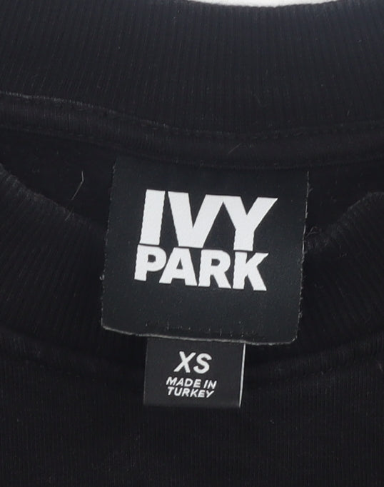 Unisex Adults UK Size XS IVY PARK Black Pullover Sweatshirt