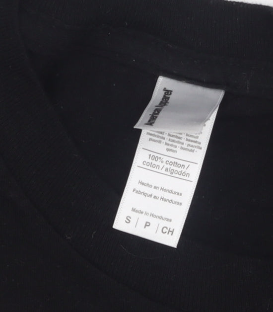 Mens UK Size S American Apparel Black T-Shirt