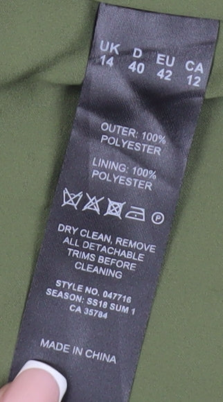 Eastex Women's Green Check Blazer, Size 14, Spring