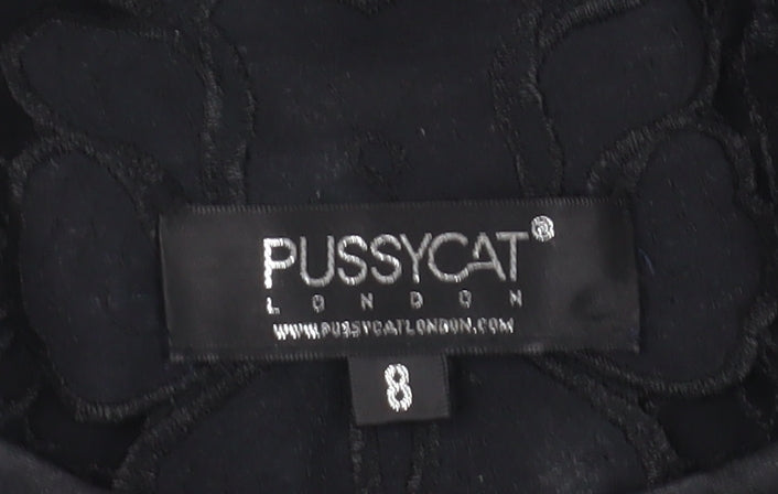 Pussycat London Black Pencil Dress, Size 8, Party/Cocktail