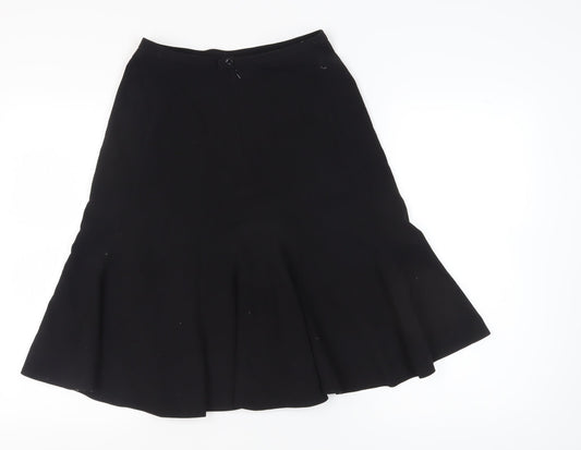 Next Women's Black Skirt, Size 8, Button Closure