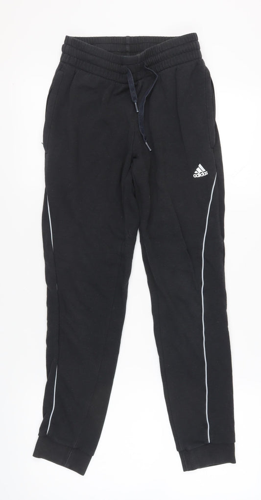 Additional front view of Adidas Black Jogger Trousers, unisex s, gym wear