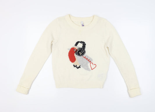 Additional front view of Henry Holland Ivory Women's jumper, size 8