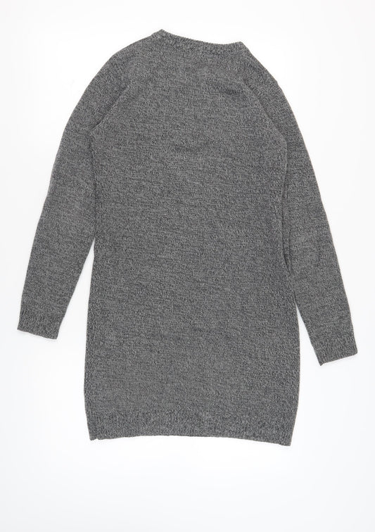 Brave Soul Women's Grey Jumper Dress M