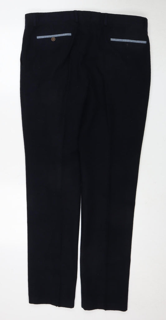Fratelli Uniti Men's Black Trousers Size 36 - Excellent