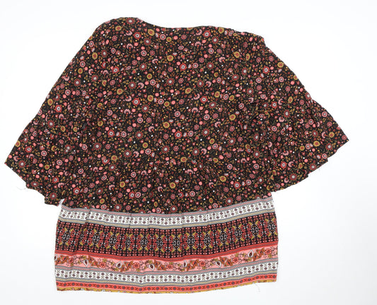 Avenue Women's Multicoloured Floral Tunic Blouse, Size 16