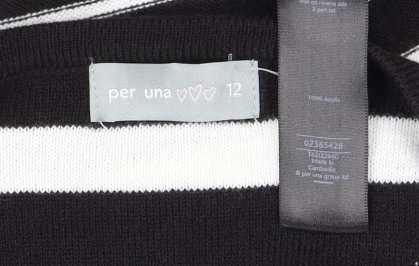 Womens UK Size 12 Per Una Black Pullover Jumper