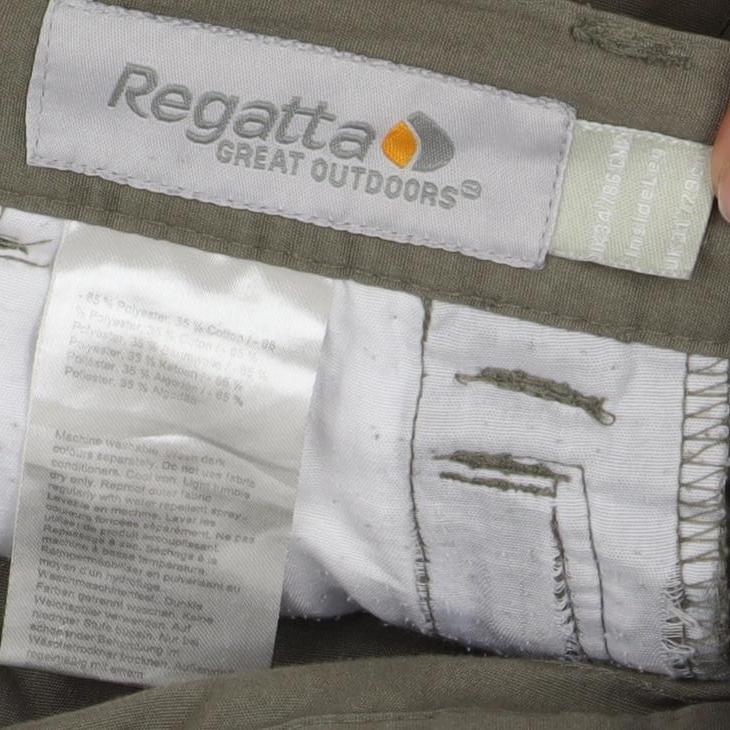 Regatta Men's Brown Cargo Trousers Size 34 Spring Casual