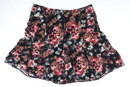 Next Women's Multicoloured A-Line Floral Skirt Size 8