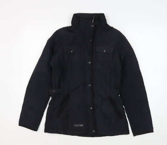 Womens UK Size XS Trespass Black Quilted Coat