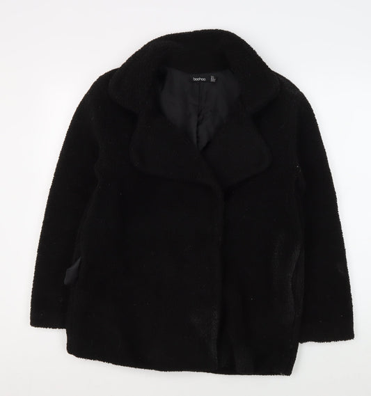 Womens UK Size 6 Boohoo Black Basic Jacket