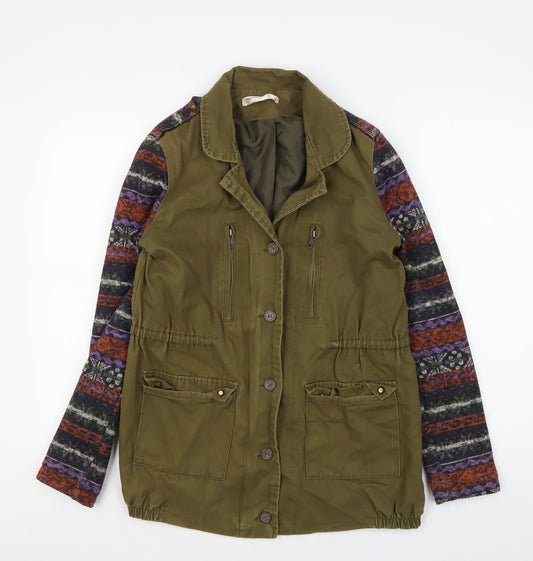 Vera & Lucy Women's Green Anorak Jacket - M, Fair Isle