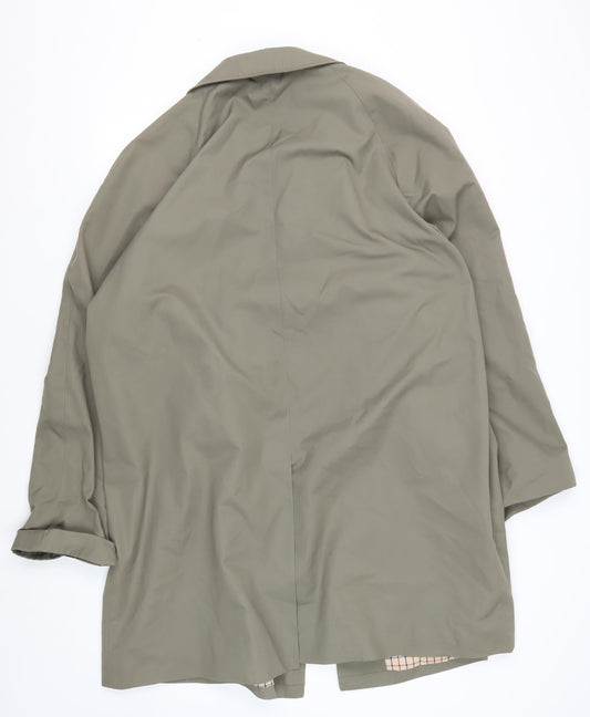 Mens UK Size 48 Unknown Green Overcoat