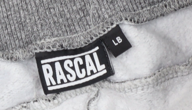 Rascal Boys Grey Jogger Trousers, Size L, Elastic Waist