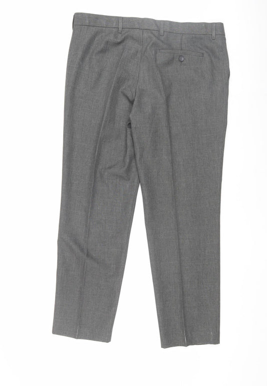Marks and Spencer Men's Grey Slim Dress Pants Size 36