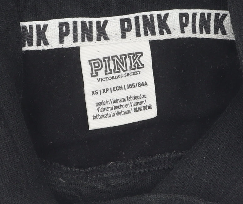 Victoria's Secret Pink Women's Black XS Sweatshirt