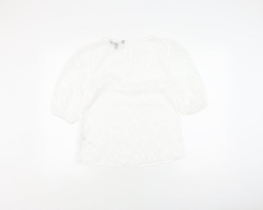 Womens UK Size 6 Lipsy White Blouse