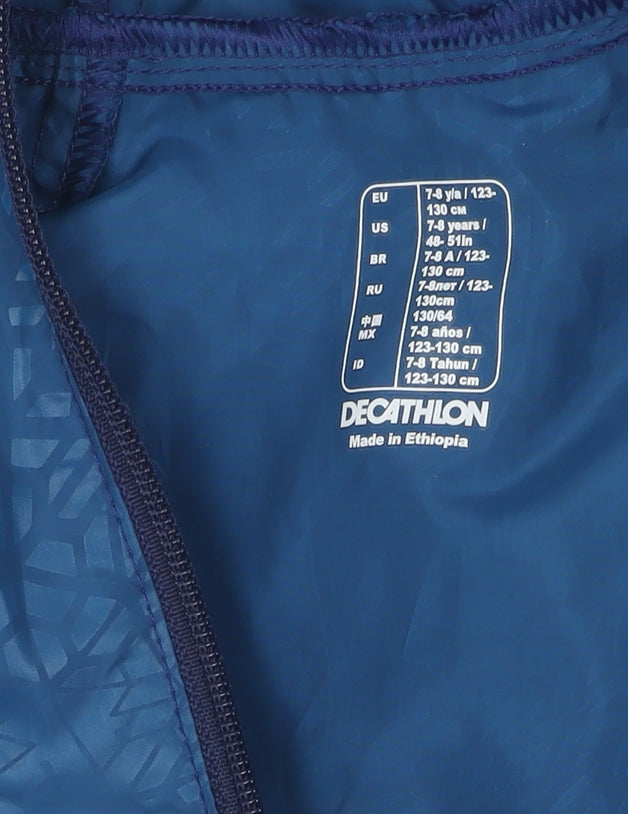 Decathlon Boys Blue Hooded Jacket 7-8 Years