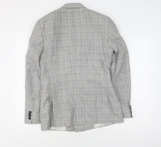 Mens UK Size 36 Topman Regular Grey Suit Jacket