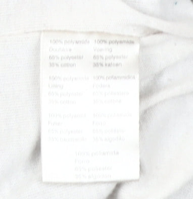 Brand and care label for Lacoste unisex black joggers, size 10