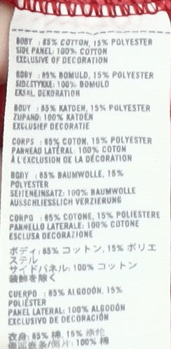 Abercrombie & Fitch Men's Red Pullover Hoodie, Small