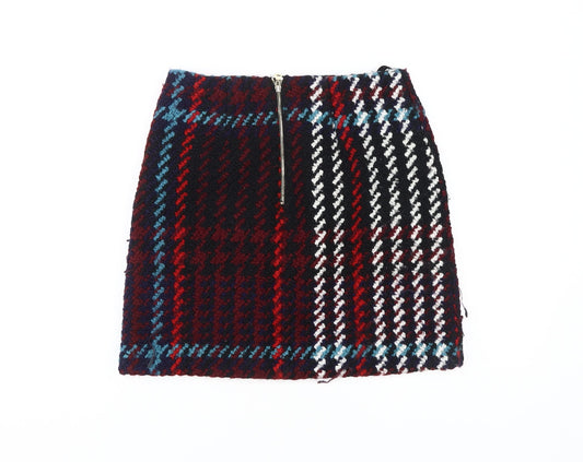 Marks and Spencer Women's Multicoloured Plaid Skirt Size 10
