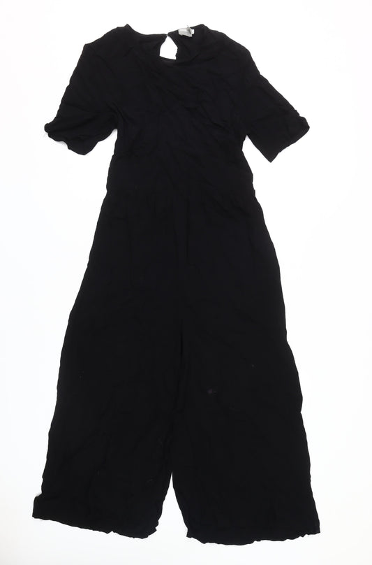 Additional front view of ASOS Women’s Black Jumpsuit, size UK 14, Casual Style
