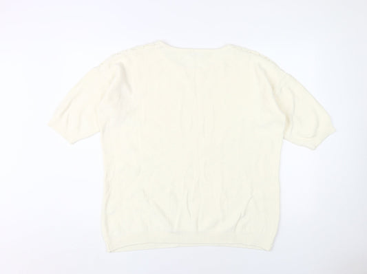 Damart Women's Ivory Pullover Jumper Size L