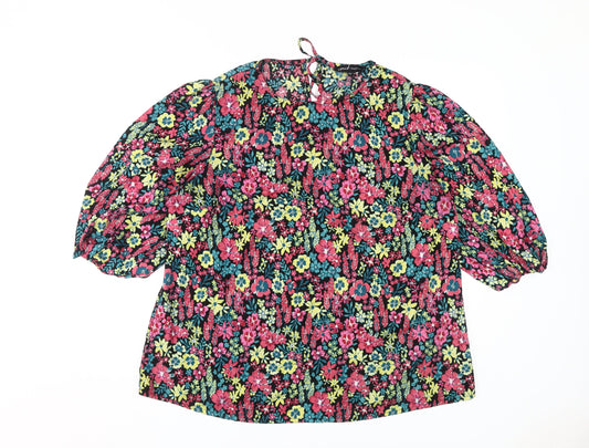 Womens UK Size 18 Capsule Multicoloured Tunic Blouse