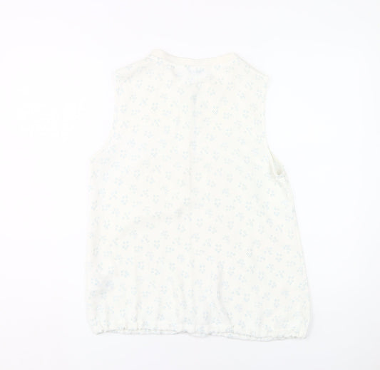 Womens UK Size 12 NEXT White Basic Tank