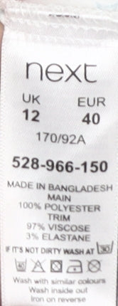 Womens UK Size 12 NEXT White Basic Tank