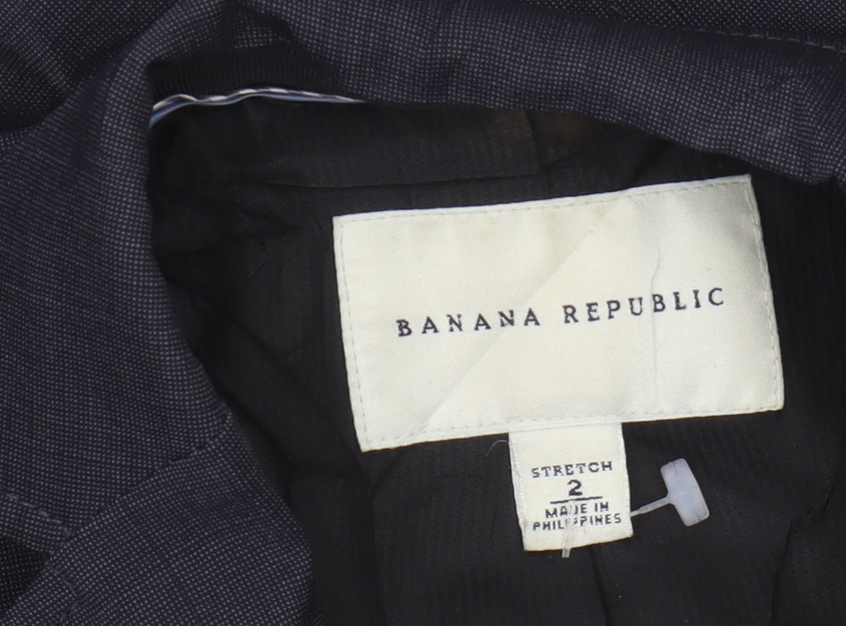 Banana Republic Women's Blue Slim Fit Blazer Size 2