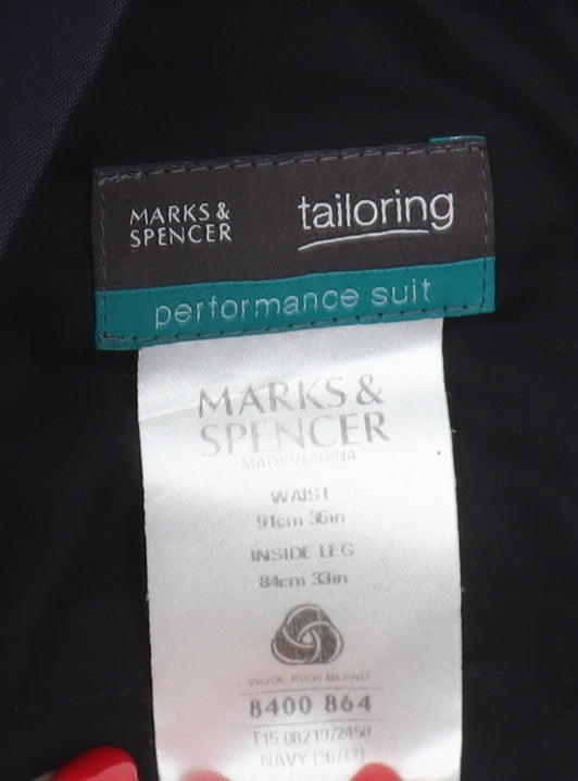 Marks and Spencer Men's Black Dress Pants 36