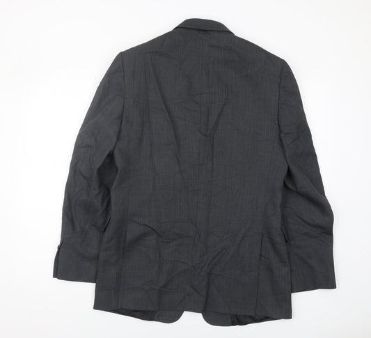 Mens UK Size 40 Jaeger Regular Grey Suit Jacket