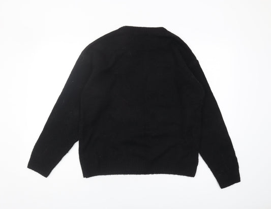 George Women's Black Sequin Pullover Jumper M