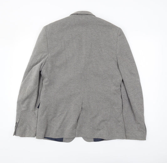 Mens UK Size 40 Burton Regular Grey Suit Jacket