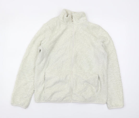 Womens UK Size 8 Uniqlo White Basic Jacket
