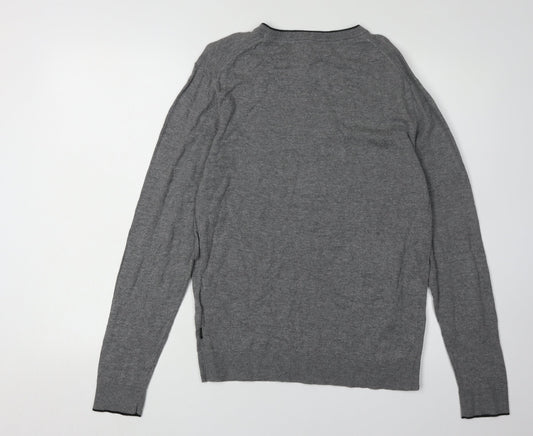 Jack & Jones Men's Grey Pullover Jumper S