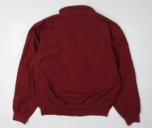 Wilhelm Men's Red Full Zip Jacket Size 50 Casual