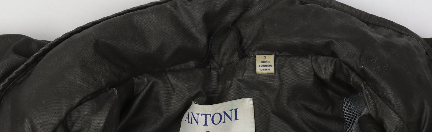 Womens UK Size 10 Antoni & Alison Black Parka Coat