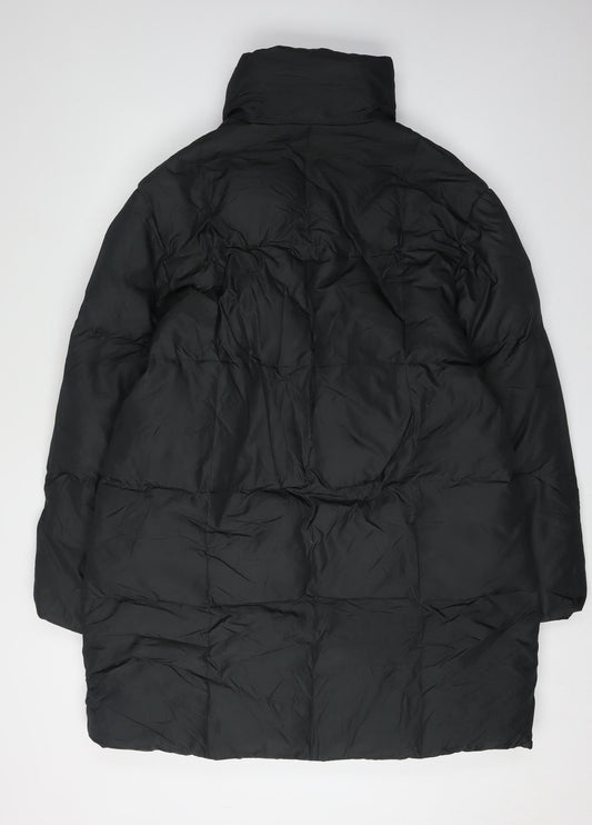 Part Two Women's Black Puffer Jacket Coat L Winter
