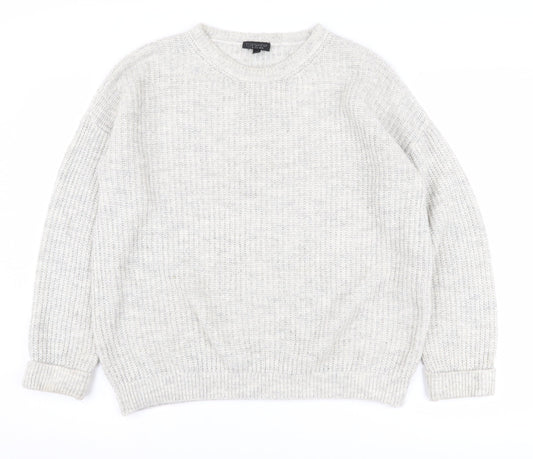 Womens UK Size UK 10 Topshop Grey Pullover Jumper